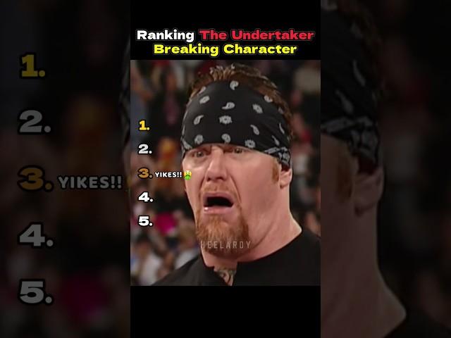 Undertaker Caught Breaking Character! 