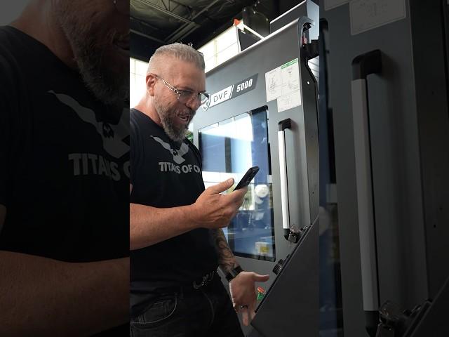 Boss watches employee Crash CNC Machines