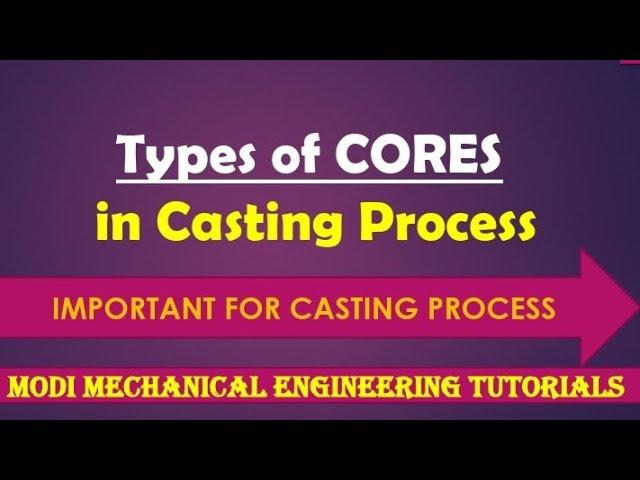 Types Of Core |Horizontal Core, Vertical Core & Balanced Core| casting process explained