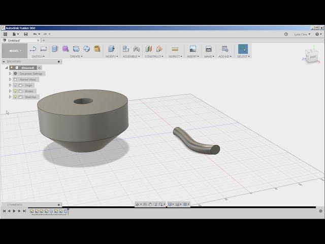 Fusion 360: Sweep and Revolve Tools