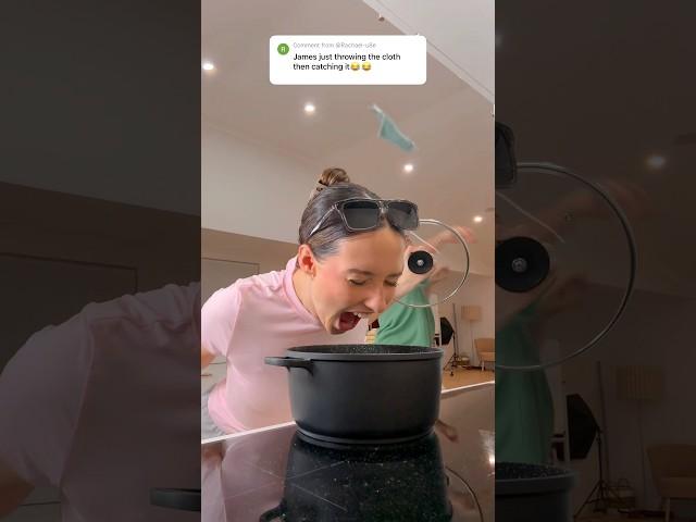Cooking with your gf be like...