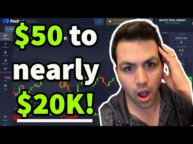 Pocket Option - $50 To Nearly $20,000 In 1 Month With My Simple Strategy