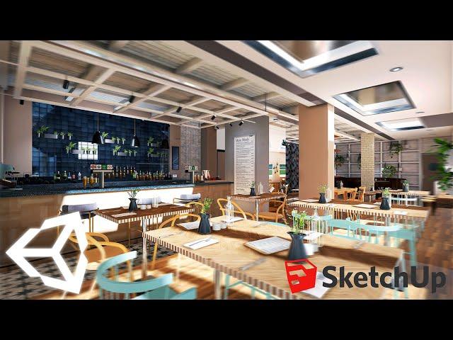 SKETCHUP TO UNITY 2019 / INTERIOR ArchiViz Model