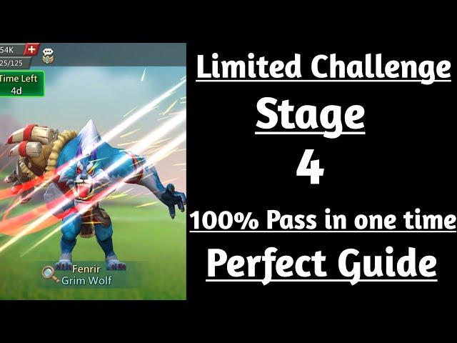 Lords mobile Grim Wolf Limited Challenge Stage 4|Limited Challenge Bloodlust Stage 4