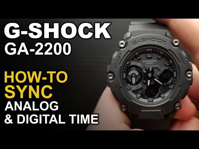 Gshock GA-2200 - Adjustig watch hands - Module 5674