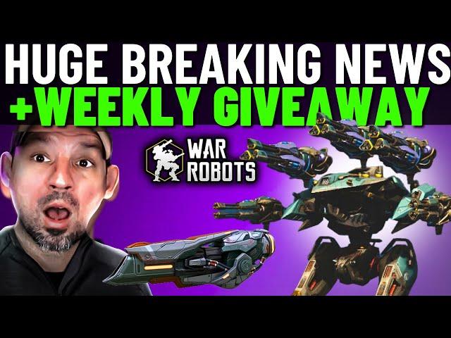 War Robots Breaking News | Tamer Giveaway | Ultimate Fenrir | Eiffel Titan