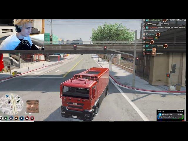 xQc Finds an Overpowered Truck and Causes MAYHEM!