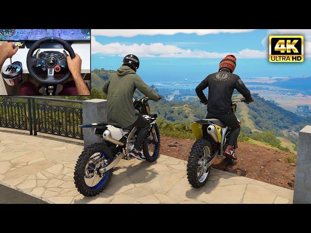 Yamaha YZ450F & Suzuki RM-Z450 | The Crew Motorfest | Logitech g29 + shifter gameplay