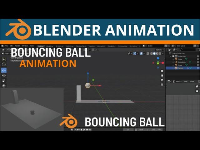 Bouncing Ball Animation In Blender | Blender Animation | Sameh Ulhaq