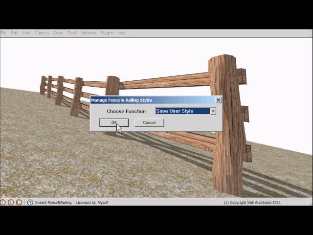 SketchUp Instant Fence and Railing Plugin - Vali Architects