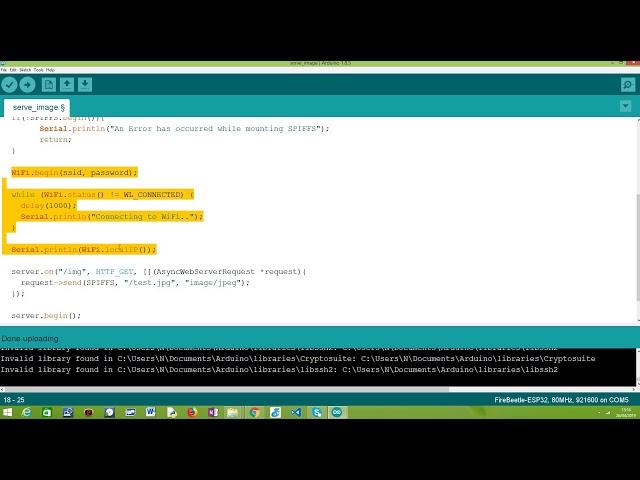 ESP32 Arduino HTTP web server: Serve Image from SPIFFS file system