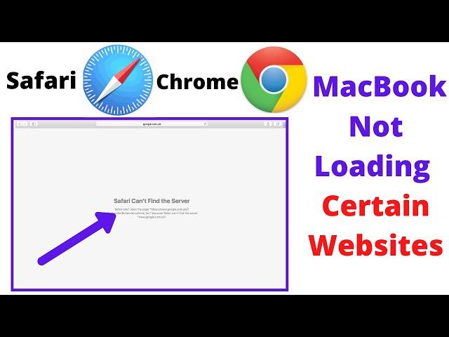 how to fix mac not loading certain websites macos catalina