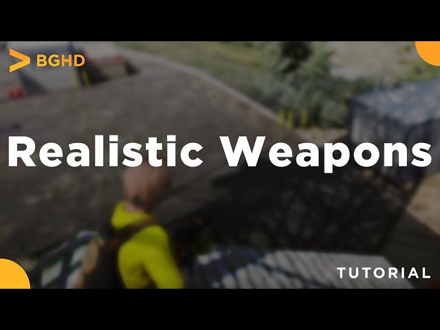 Realistic Weapons - FiveM Resource Install/Overview