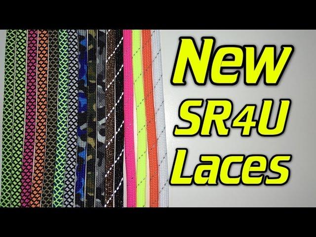 16 New SR4U Laces - Camo, Grid, Metallic and Sunlight Shimmer