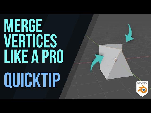 Merging Vertices - Quick tip - Blender 2.8 & 9