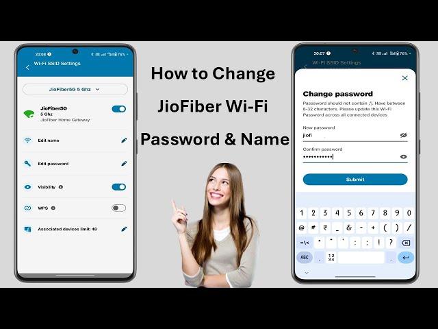 How to Change JioFiber WiFi Password & Name using Phone