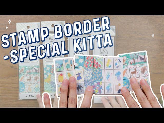 Unbox with Yoseka: 4 New Stamp Border Kitta Tapes