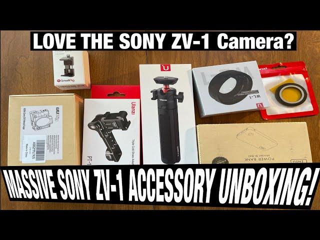 SONY ZV1 ACCESSORIES MASSIVE UNBOXING!!