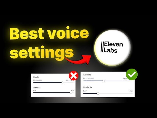 ElevenLabs Best Voice Settings for YouTube Videos! - Complete Guide