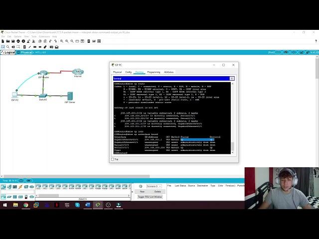 17.5.9 Packet Tracer - Interpretar la salida del comando show