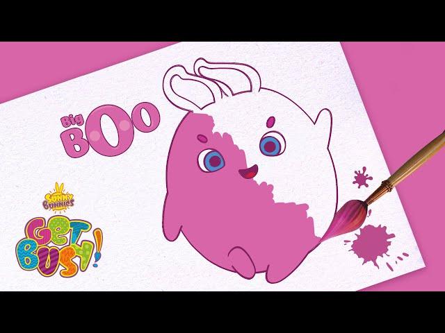 SUNNY BUNNIES | Drawing Big Boo 4 | GET BUSY COMPILATION | Arts & Crafts | Cartoons for Kids