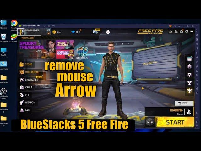 How To Remove Mouse Cursor In Bluestacks 5  Free Fire [2022] || Solve Arrow Problem In bluestacks 5