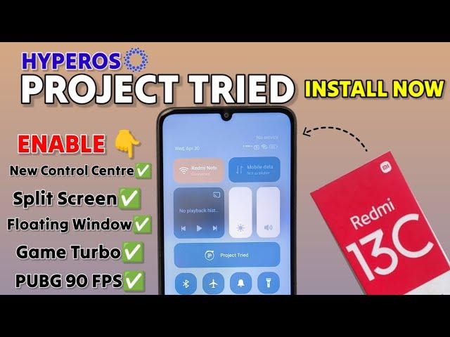 Redmi 13c HyperOS Based Custom ROM  | Best custom ROM for Redmi 13C
