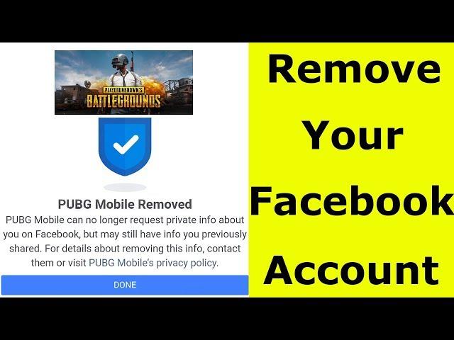 How To Remove/Unlink Facebook Account From Pubg Mobile