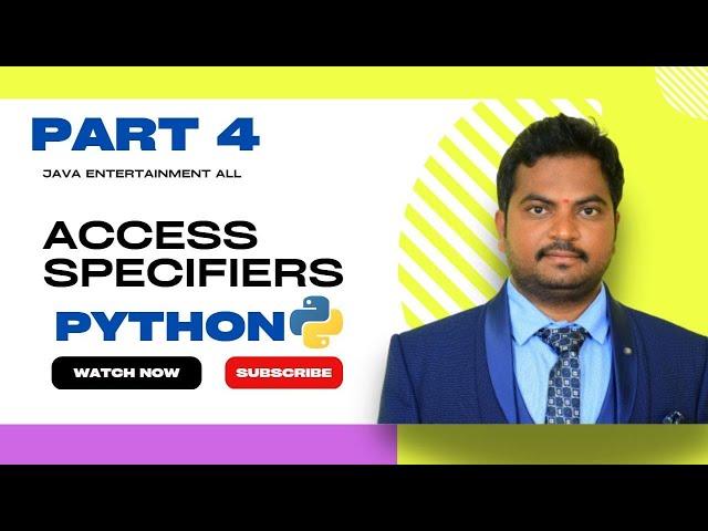 protected Access Specifier Example in python part4