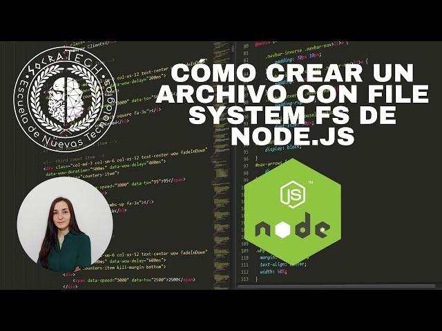 Socra-Tips: Cómo crear un archivo con File System fs de Node.JS - SocraTech