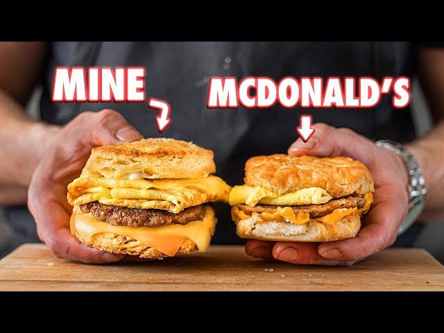 Making the McDonald’s Sausage Egg and Cheese Biscuit | But Better