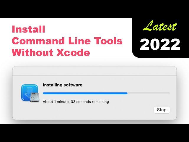 How to install Command Line Tools on mac without Xcode