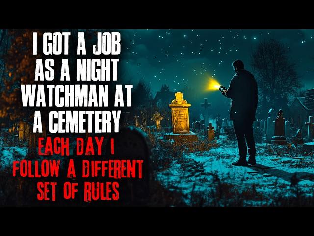 I got a job as a Night Watchman at a Cemetery. Each day, I follow a different set of RULES.