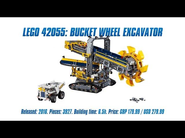 'LEGO Technic 42055: Bucket Wheel Excavator' Unboxing, Parts List, Speed Build & Review