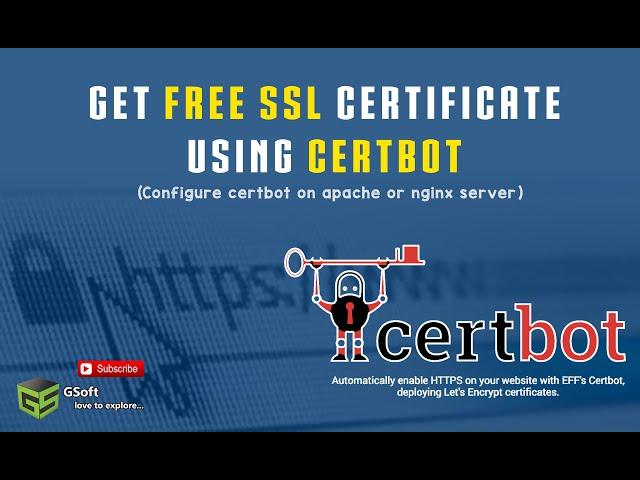 how to setup free SSL certificate for your website domain using certbot | enable https let's Encrypt