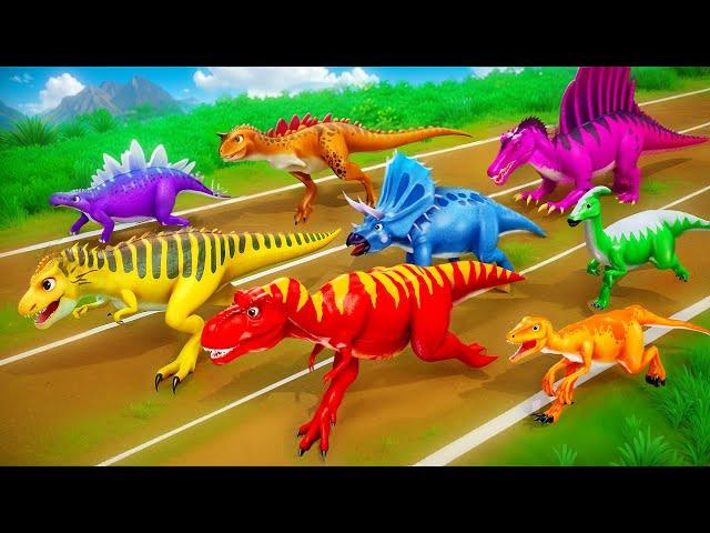 The Great Dinosaur Running Race: An Epic Competition Among Prehistoric Giants!