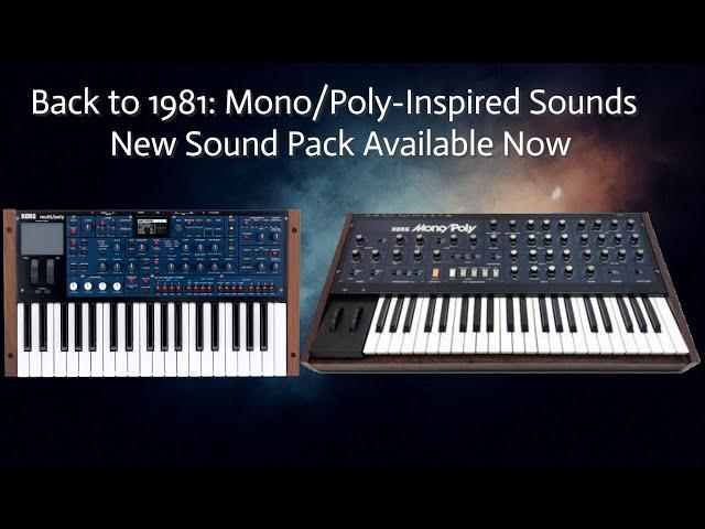 Korg Multi/Poly – Classic Mono/Poly Sounds Recreated!