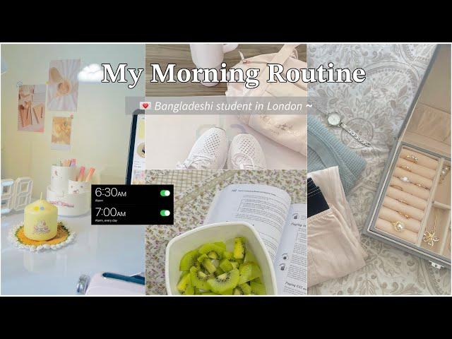 ️ 7 AM Morning Routine  | daily habits - gym, work, study etc| Bangladeshi student in London 