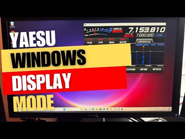 Display your Yaesu screen in windows! FT710, FTDX10, FTDX101