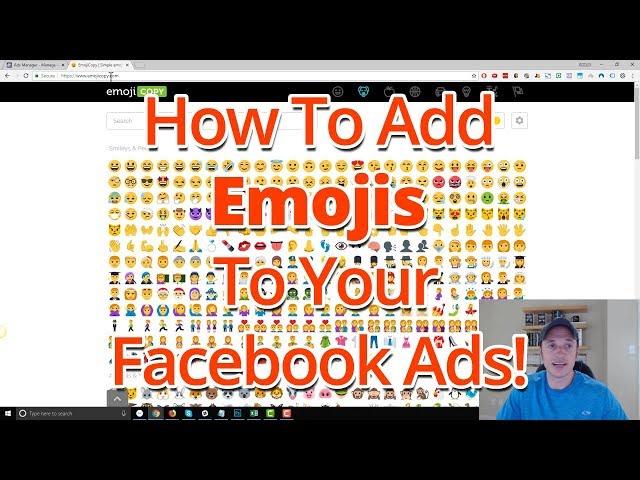 How To Add Emojis To Your Facebook Ads and Posts When On Desktop