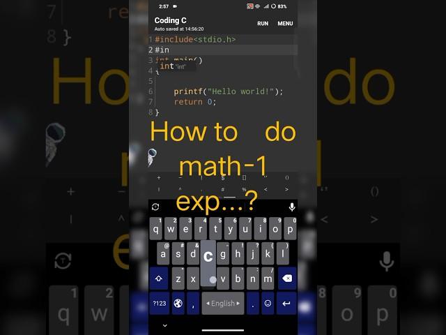 #program #code #programming #mobile #pythoncoding #mobilecoding How to math-exo..?2024.