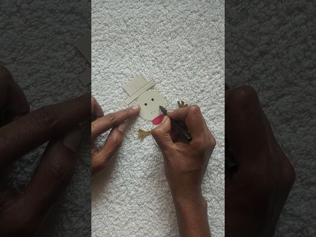 Easy Snowman Craft | Easy Christmas Craft | Christmas Decorations DIY | Paper Snowman #shorts #diy