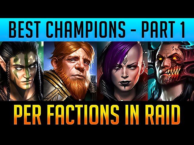 THE BEST CHAMPIONS IN EVERY FACTION PT 1! | Raid: Shadow Legends