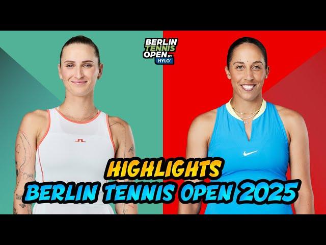 Marketa Vondrousova vs. Madison Keys Highlights R1 | Berlin Tennis Open 2025 | German Open