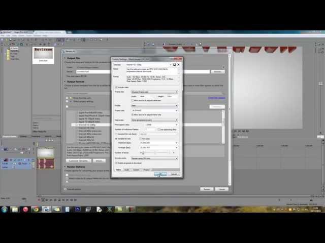 How to: Render 4K Video For Youtube in Sony Vegas (Tutorial)
