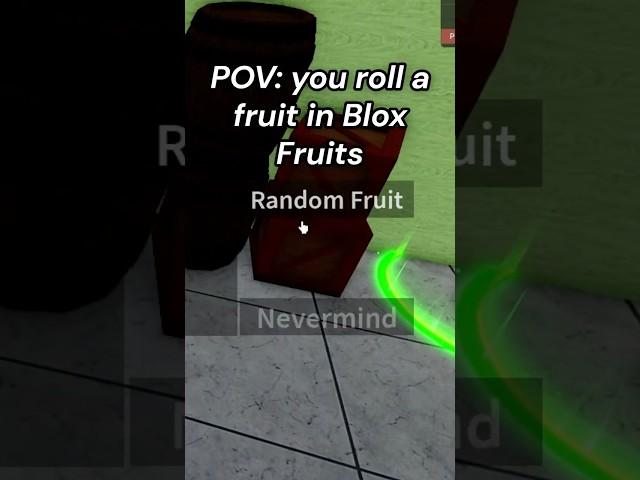 POV: you roll a fruit in blox fruits #roblox #bloxfruits