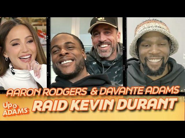 Aaron Rodgers, Davante Adams RAID Kevin Durant - Kay Adams Interview 