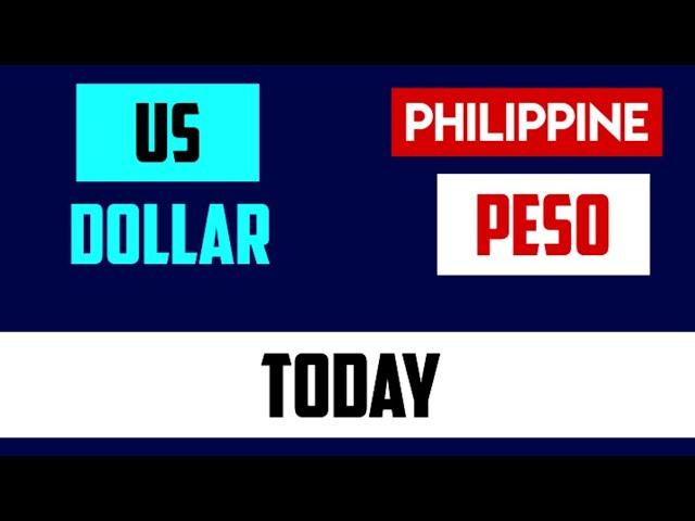 Philippine Peso to Us Dollar 31 July 2024