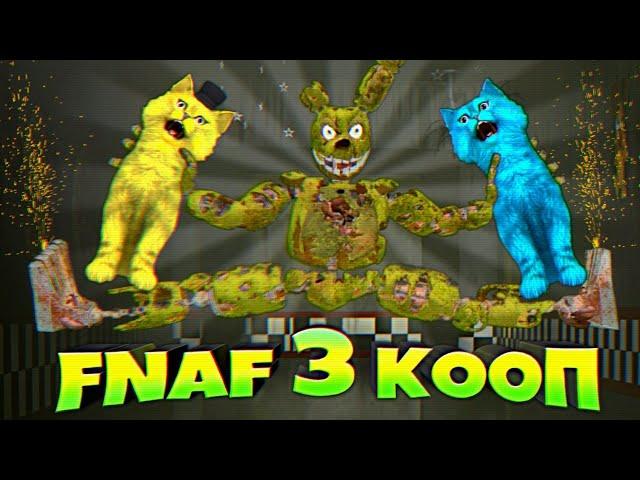 FNAF 3 КООП СПРИНГТРАП и ФАНТОМЫ РАЗНОСЯТ КОТА ФНАФ ПЛЕЯ и КОТЕНКА ЛАЙКА в ХОРРОР АТТРАКЦИОНЕ !!!