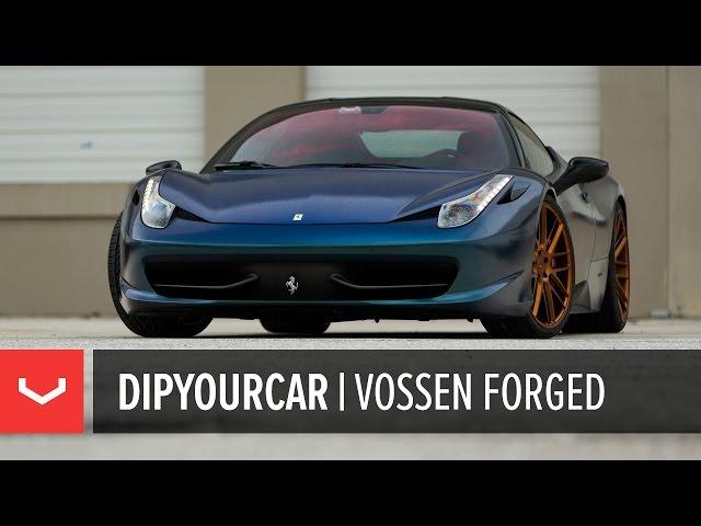 DipYourCar | Ferrari 458 | Peelable Paint for Vossen Wheels (4K)
